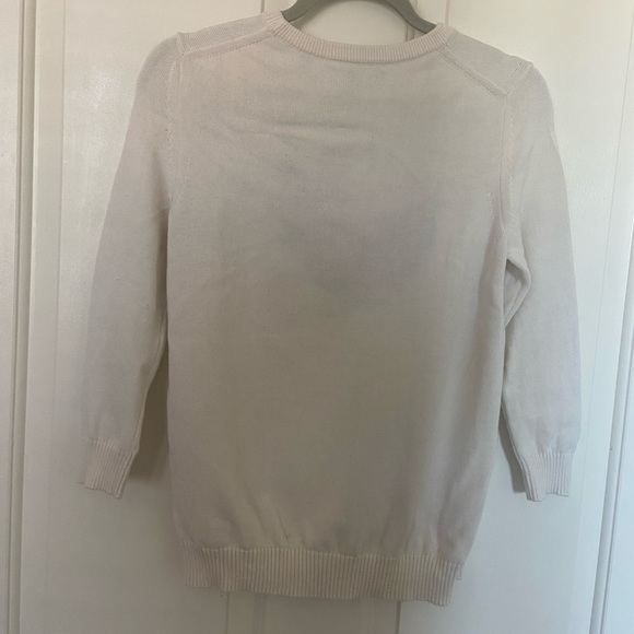 Draper James Cream Watermelon Sweater Reese Whiterspoon Brand Size Small - Picture 3 of 6